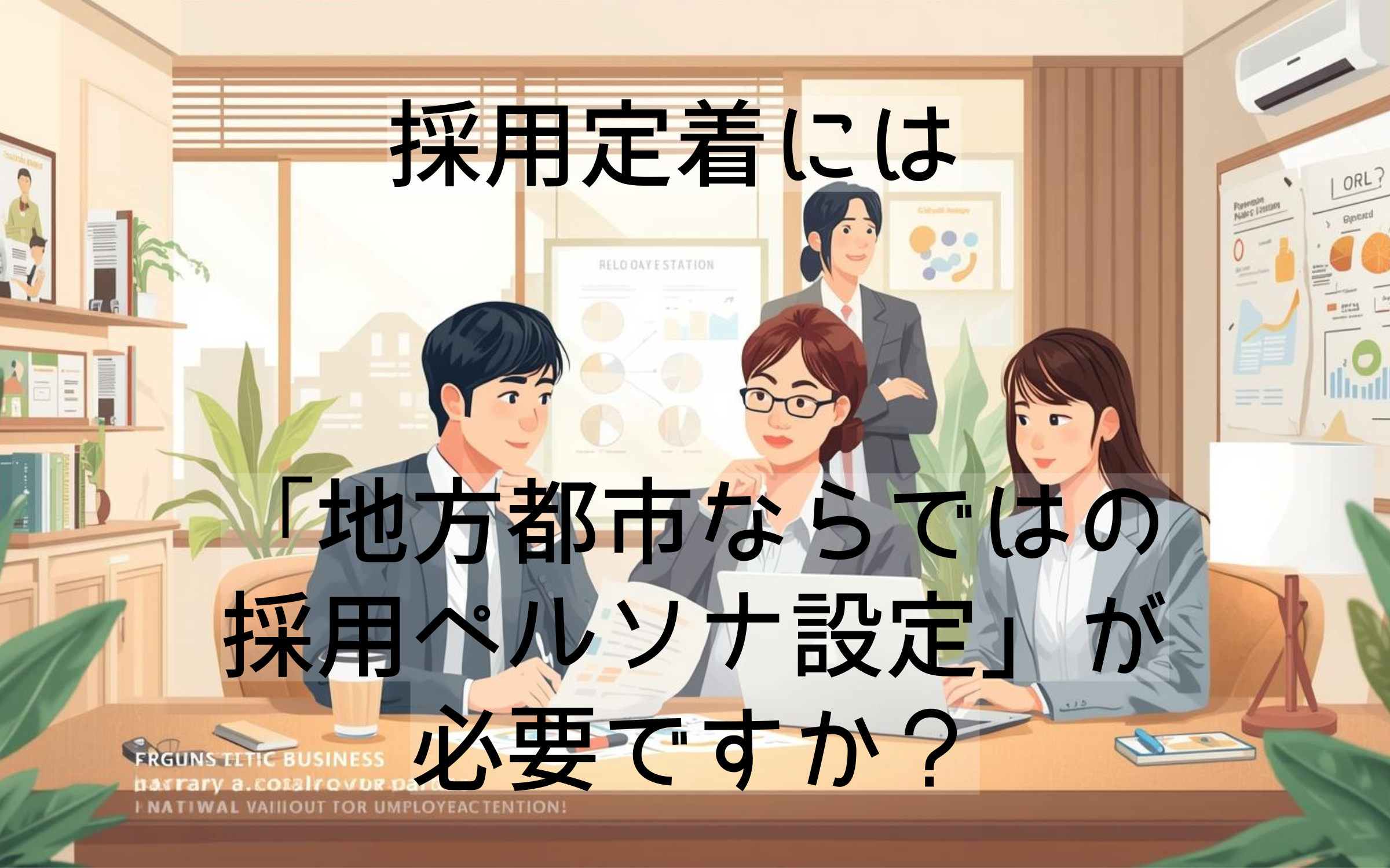 採用定着には「地方都市ならではの採用ペルソナ設定」が必要ですか？