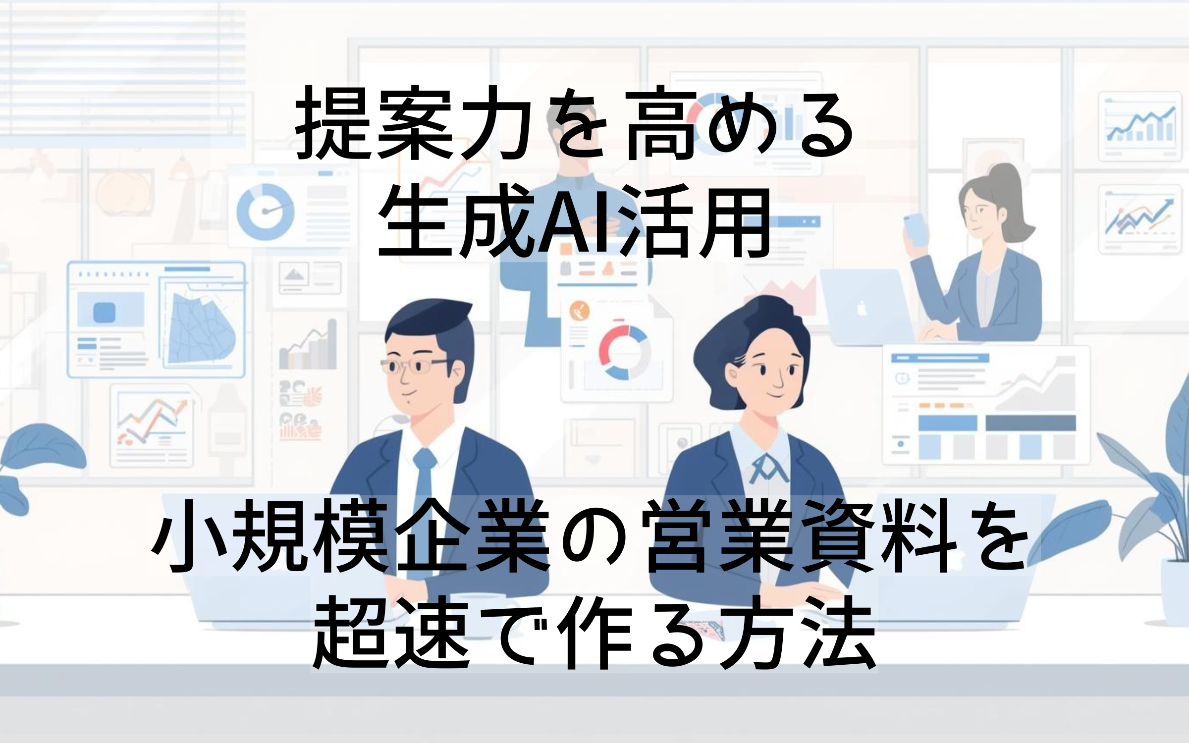 提案力を高める生成AI活用｜小規模企業の営業資料を超速で作る方法
