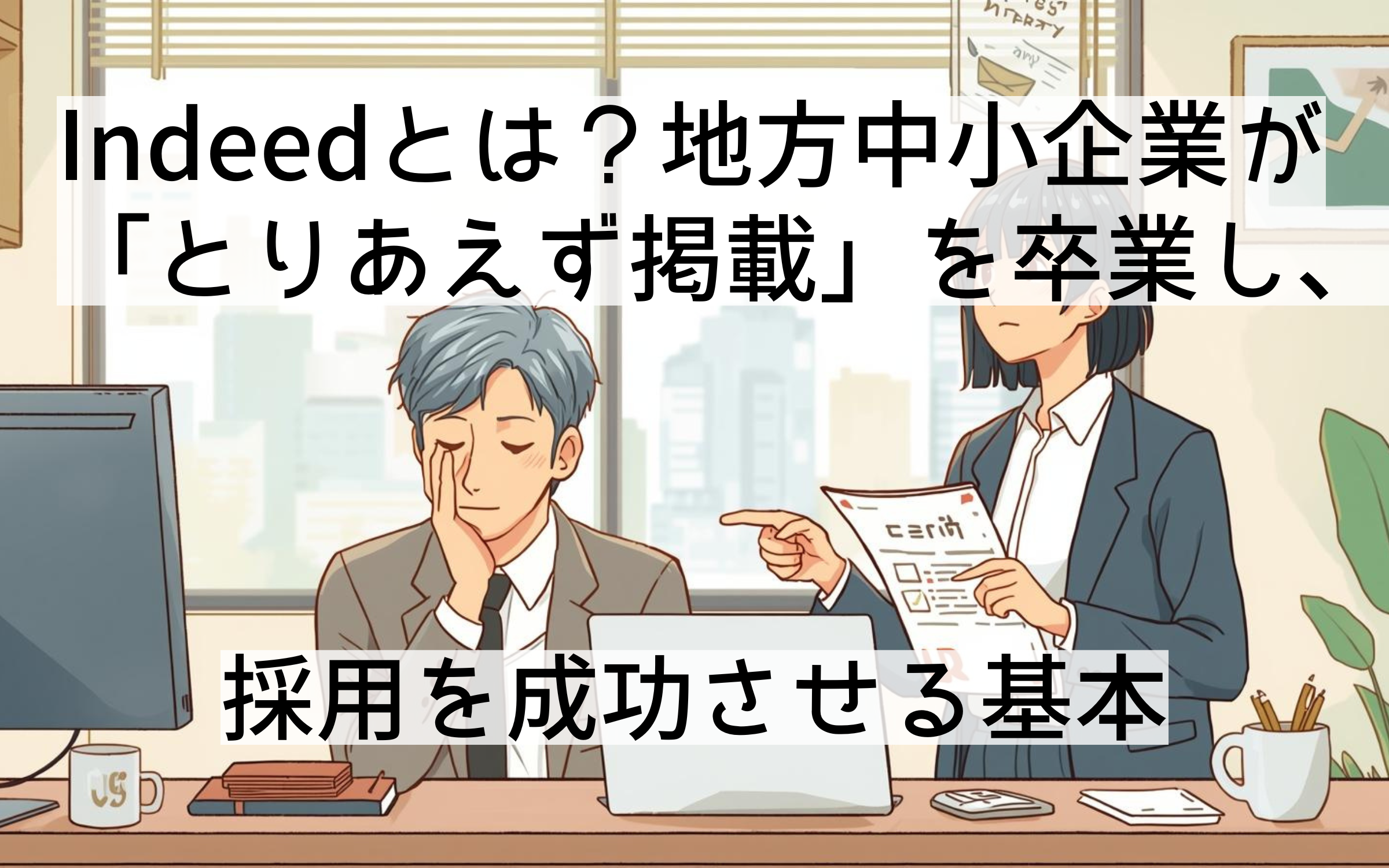 indeedとは？地方の中小企業が「とりあえず載せる採用」から抜け出すための基本知識