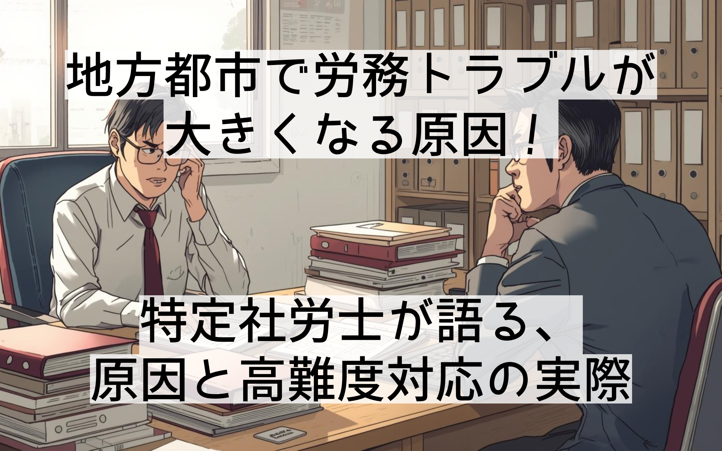 地方都市で労務トラブルが大きくなる原因！特定社労士が語る、原因と高難度対応の実際
