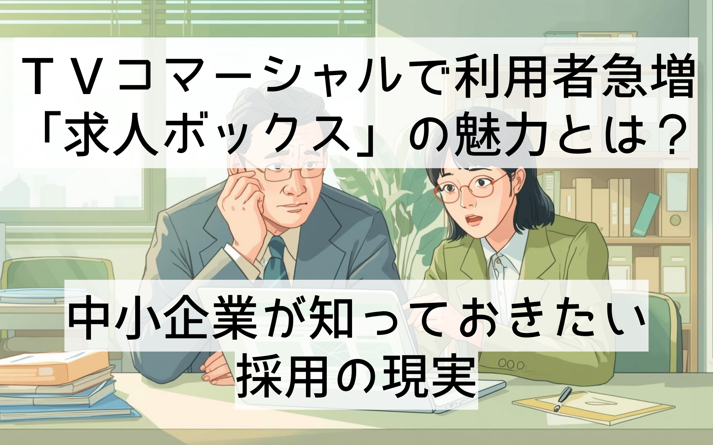 ＴＶコマーシャルで利用者急増「求人ボックス」の魅力とは？中小企業が知っておきたい採用の現実