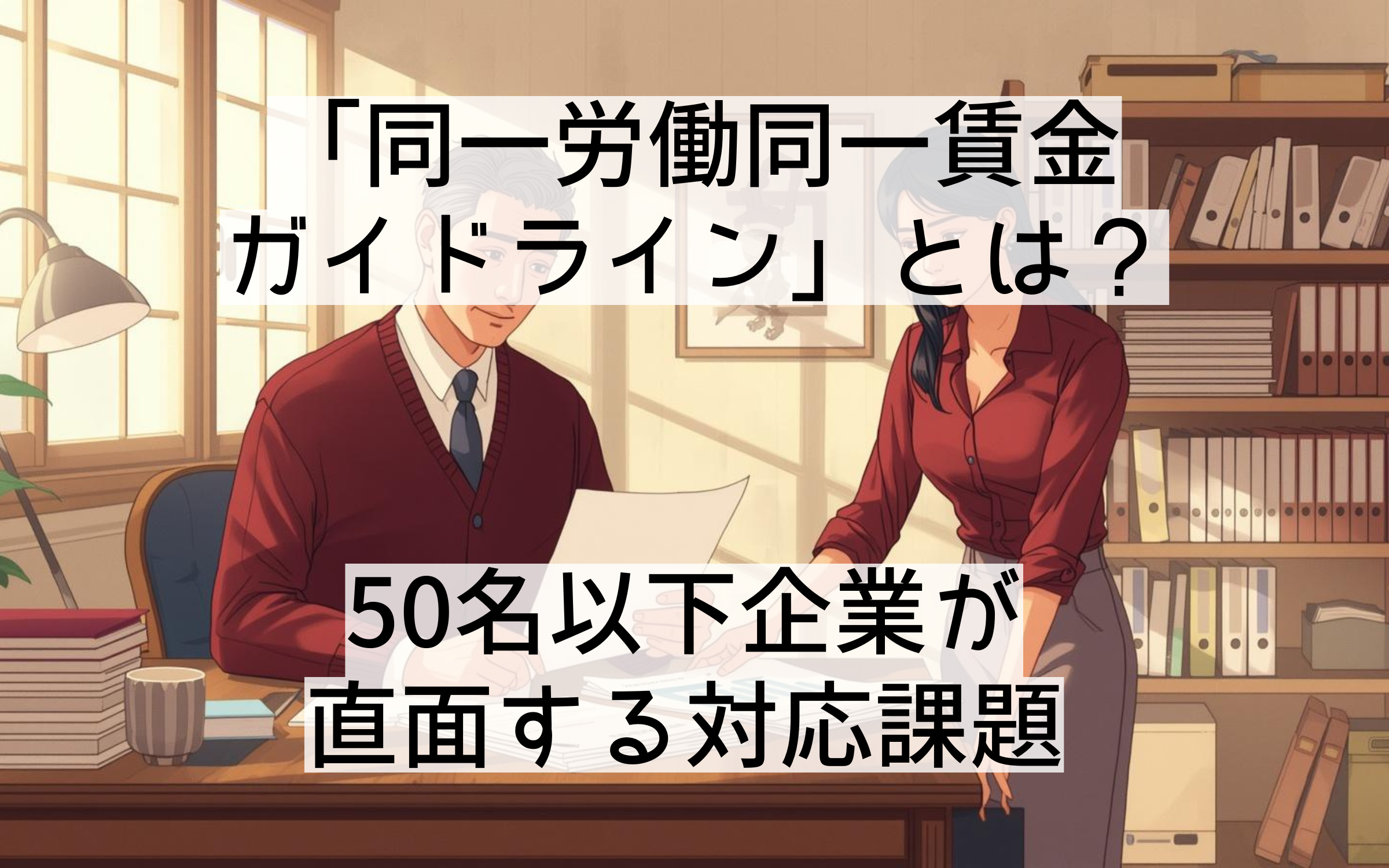 「同一労働同一賃金ガイドライン」とは？50名以下企業が直面する対応課題