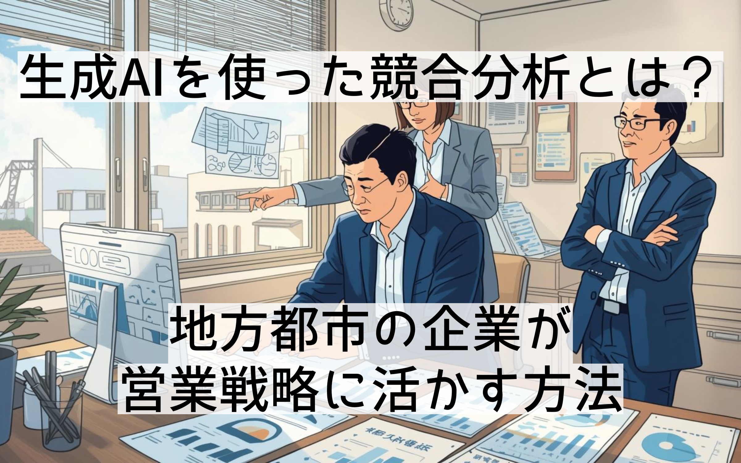生成AIを使った競合分析とは？地方都市の企業が営業戦略に活かす方法