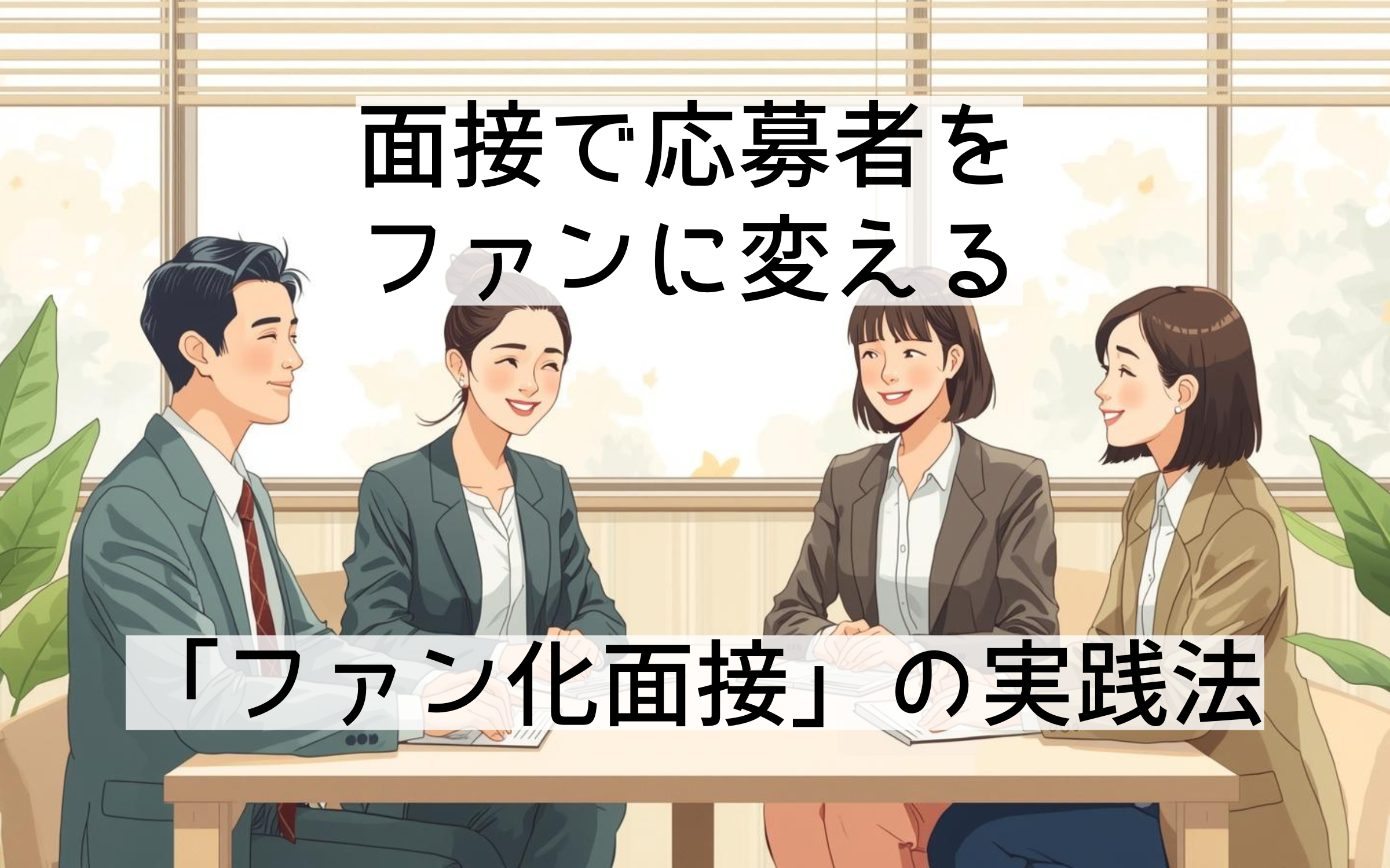 面接で応募者をファンに変える「ファン化面接」の実践法