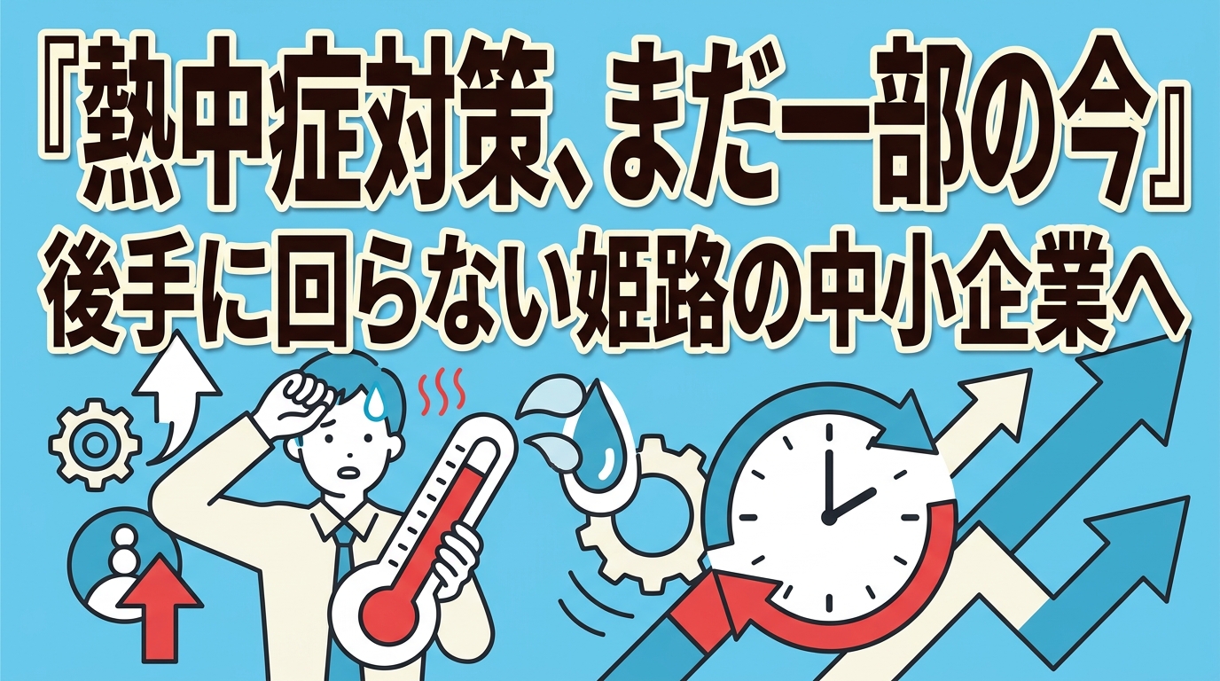 熱中症対策で後手に回らない姫路の中小企業とは？「まだ一部」の今だからこそ動くべき理由